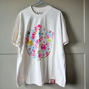 Farmers Hawaii T-Shirt Mens XL White Floral Hawaiian Graphic Tee Tiki Aloha